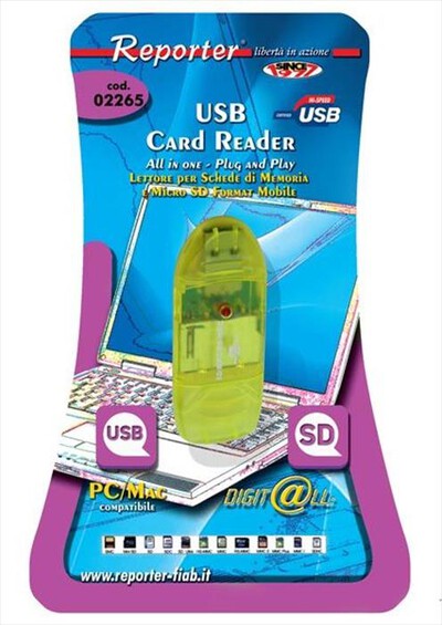 REPORTER - 02265 Card Reader per Schede SD