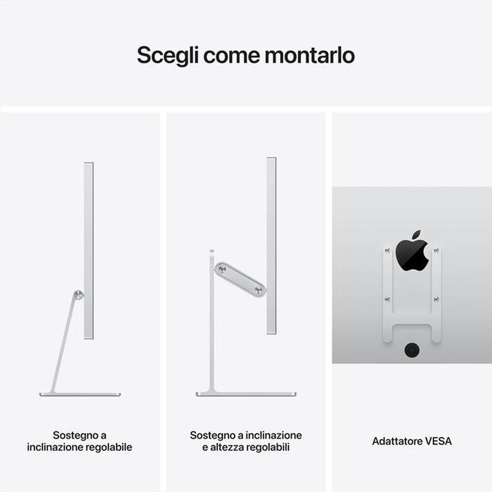 "APPLE - STUDIO DISPLAY - INCLINAZIONE REGOLABILE-Vetro standard"