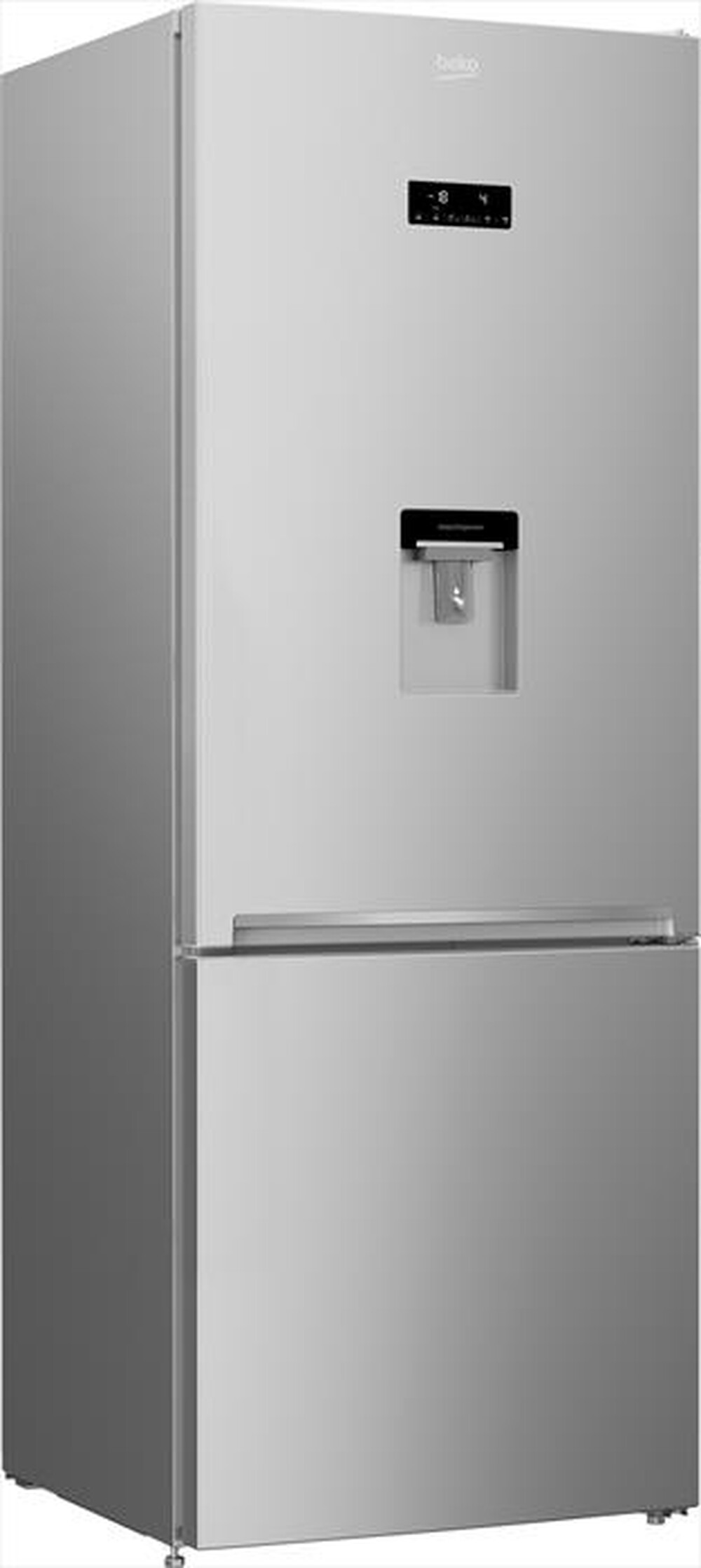 "BEKO - Frigorifero combinato RCNE560E40DSN Classe E 560lt-Silver"