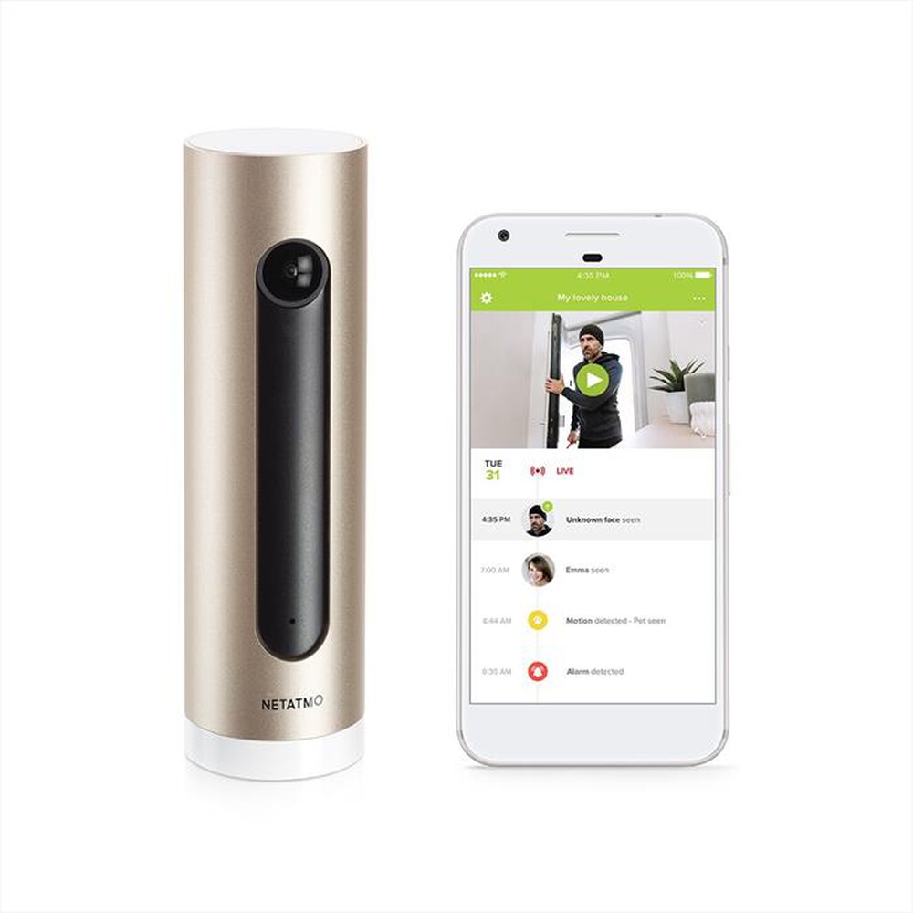 Immagine del prodotto NETATMO - Welcome-Security Cam + Micro SD-GOLD
