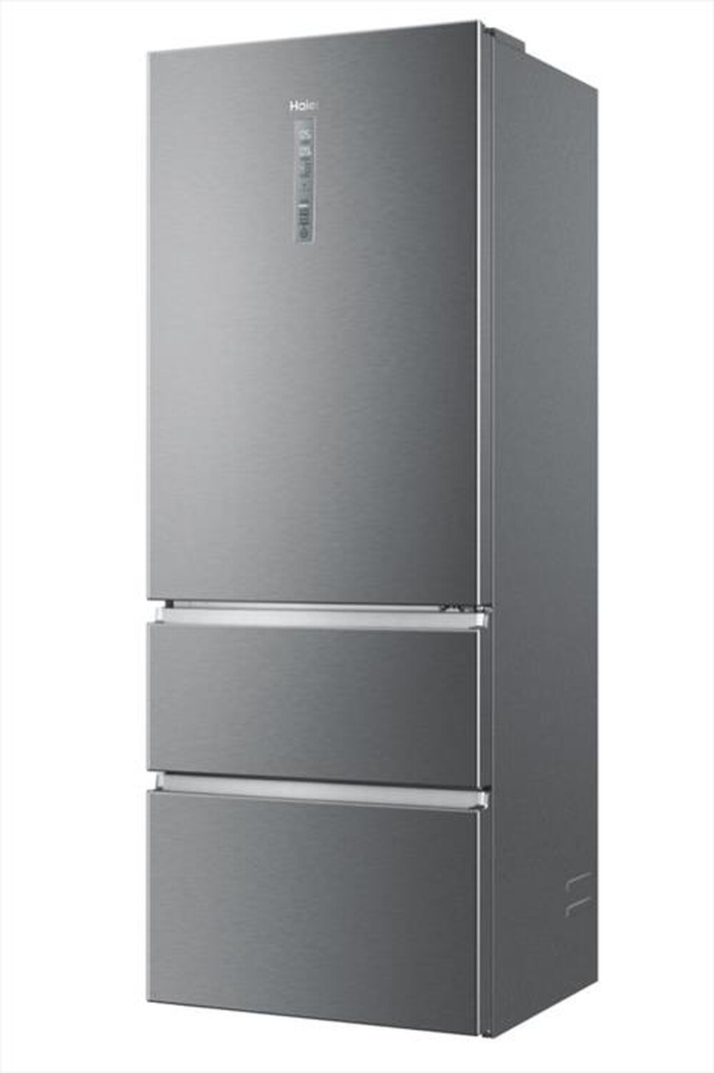 "HAIER - Frigorifero combinato HTOPMNE7193 Classe E 450 lt-Platino, Stainless steel"