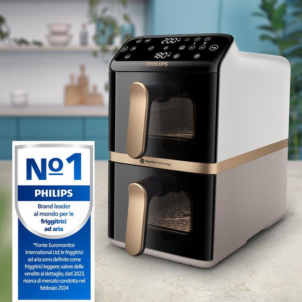 Immagine del prodotto PHILIPS - Friggitrice AIRFRYER SERIE 4000 DA 10L NA462/80-Bianco