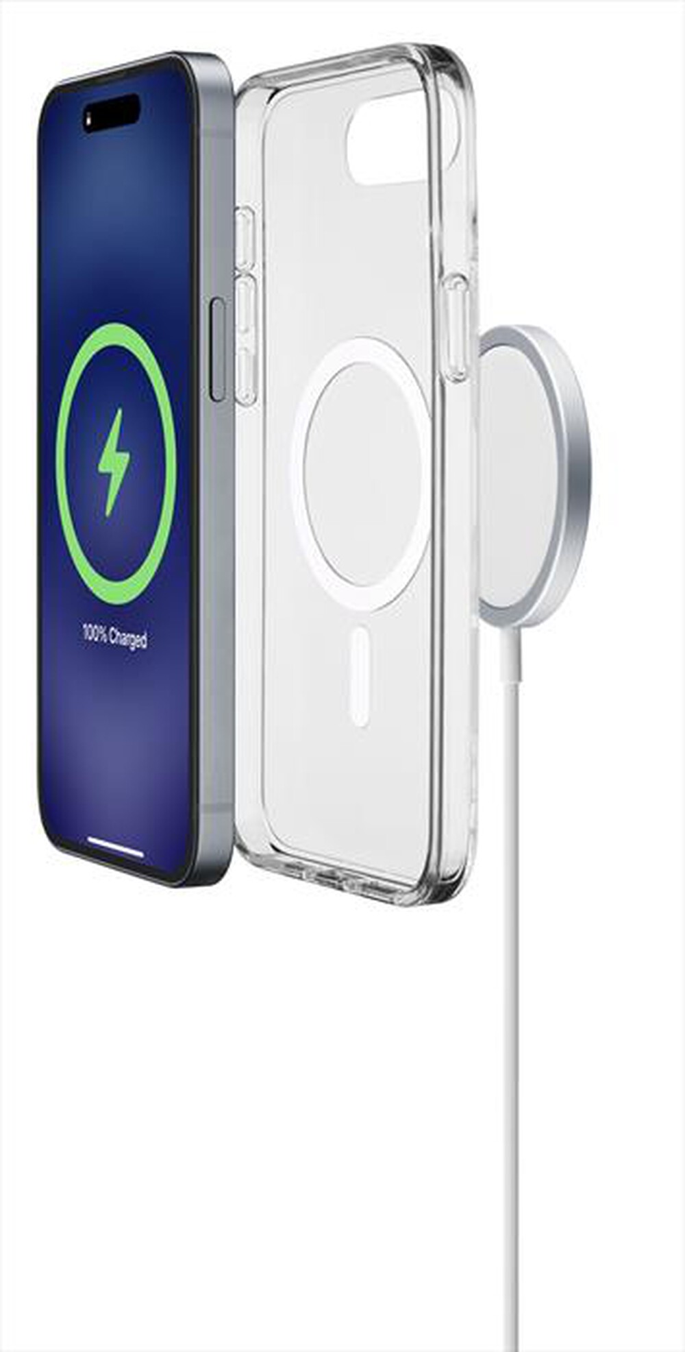 Immagine del prodotto CELLULARLINE - Custodia rigida CLEAR MAG per iPhone 16E-Trasparente