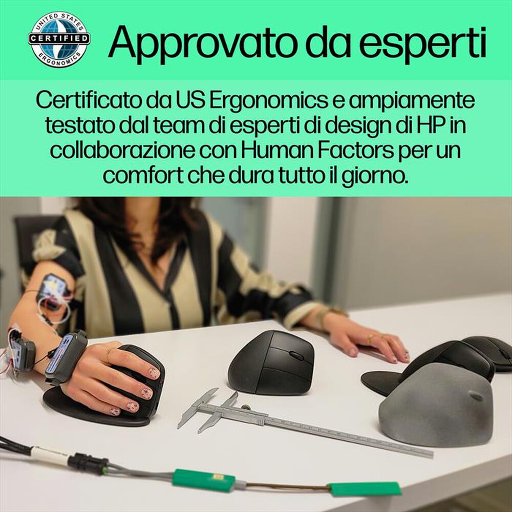 Immagine del prodotto HP - MOUSE WIRELESS ERGONOMICO 920-Nero