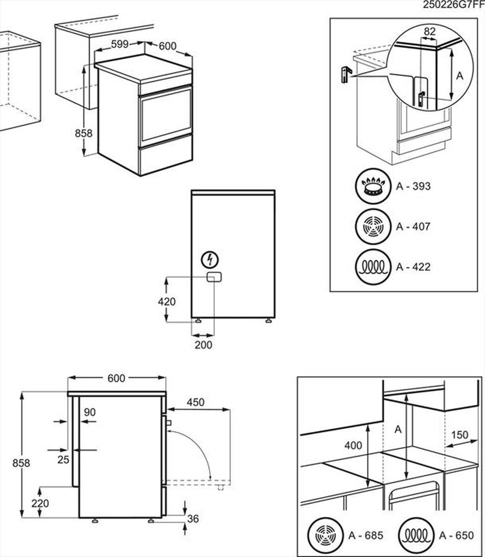 Immagine del prodotto ELECTROLUX - Cucina LKR620066X Classe A-Inox antimpronta