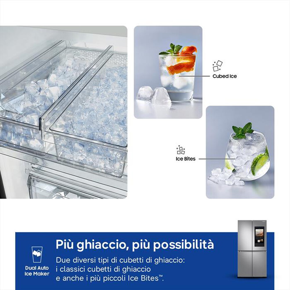 Immagine del prodotto SAMSUNG - Frigorifero 4 porte RF65DG9H0ESREF Classe E 637 lt-Inox Spazzolato