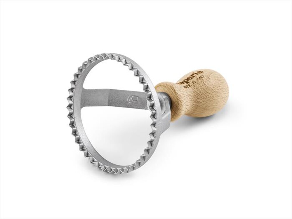 "IMPERIA - TAGLIARAVIOLI  TONDO  Ø 80-silver/legno"