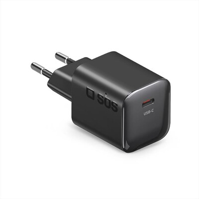 SBS - Caricatore da muro GaN con 1 porta USB-C da 30W-nero