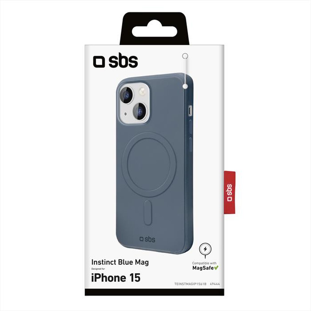 "SBS - Cover TEINSTMAGIP1561B per iPhone 15-Blu"