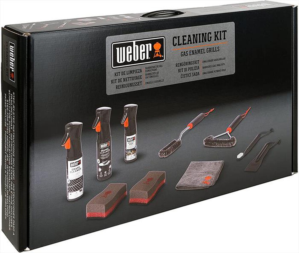"WEBER - KIT DI PULIZIA BBQ A GAS IN ACCIAIO INOX-ACCIAIO"