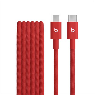 BEATS BY DR.DRE - CAVO USB-C/USB-C IN TESSUTO INTRECCIATO 1,5M-Rosso rapido