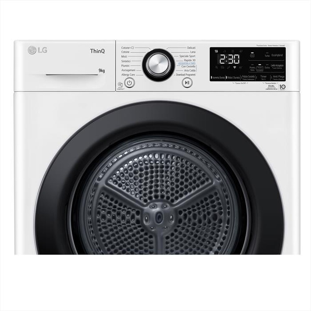 Immagine del prodotto LG - Asciugatrice RH90V9AVBN 9Kg Classe C-Bianco