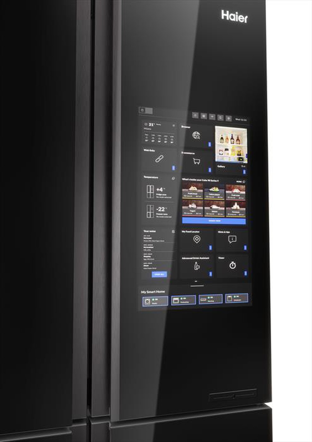 "HAIER - Frigorifero side by side HCW9919FSGB Classe F-Nero"