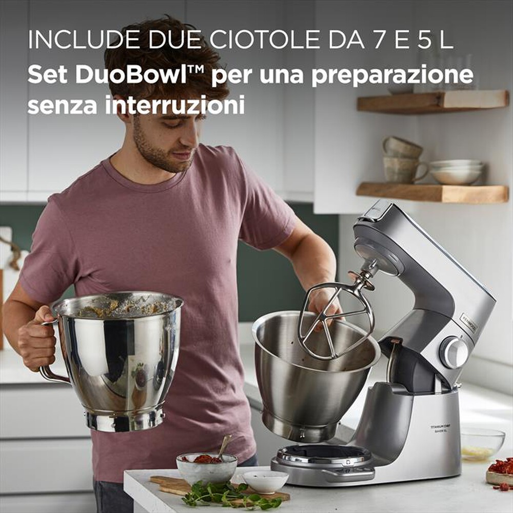 Immagine del prodotto KENWOOD. - Planetaria Titanium Chef Baker XL KVL85.124SI-Silver