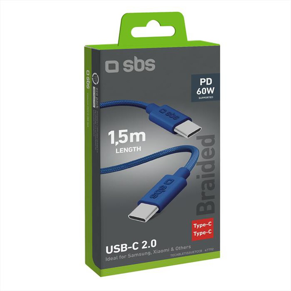 "SBS - Cavo TECABLETISSUETCCB per i dispositivi con USB-C-Blu"