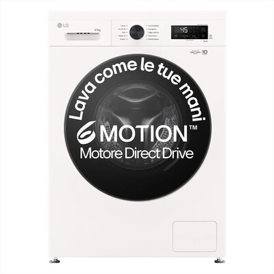 LG - Lavasciuga W4NX1095NWB 6 MOTION 9/5KG Classe A-Essence White