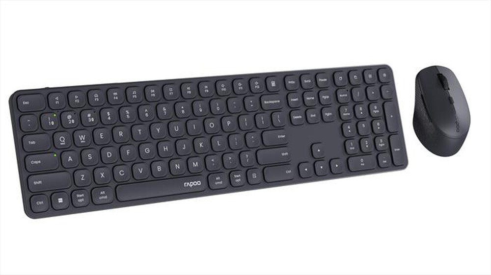 Immagine del prodotto RAPOO - Multimode Wireless Blade Keyboard Full size 9810M-Grigio Scuro