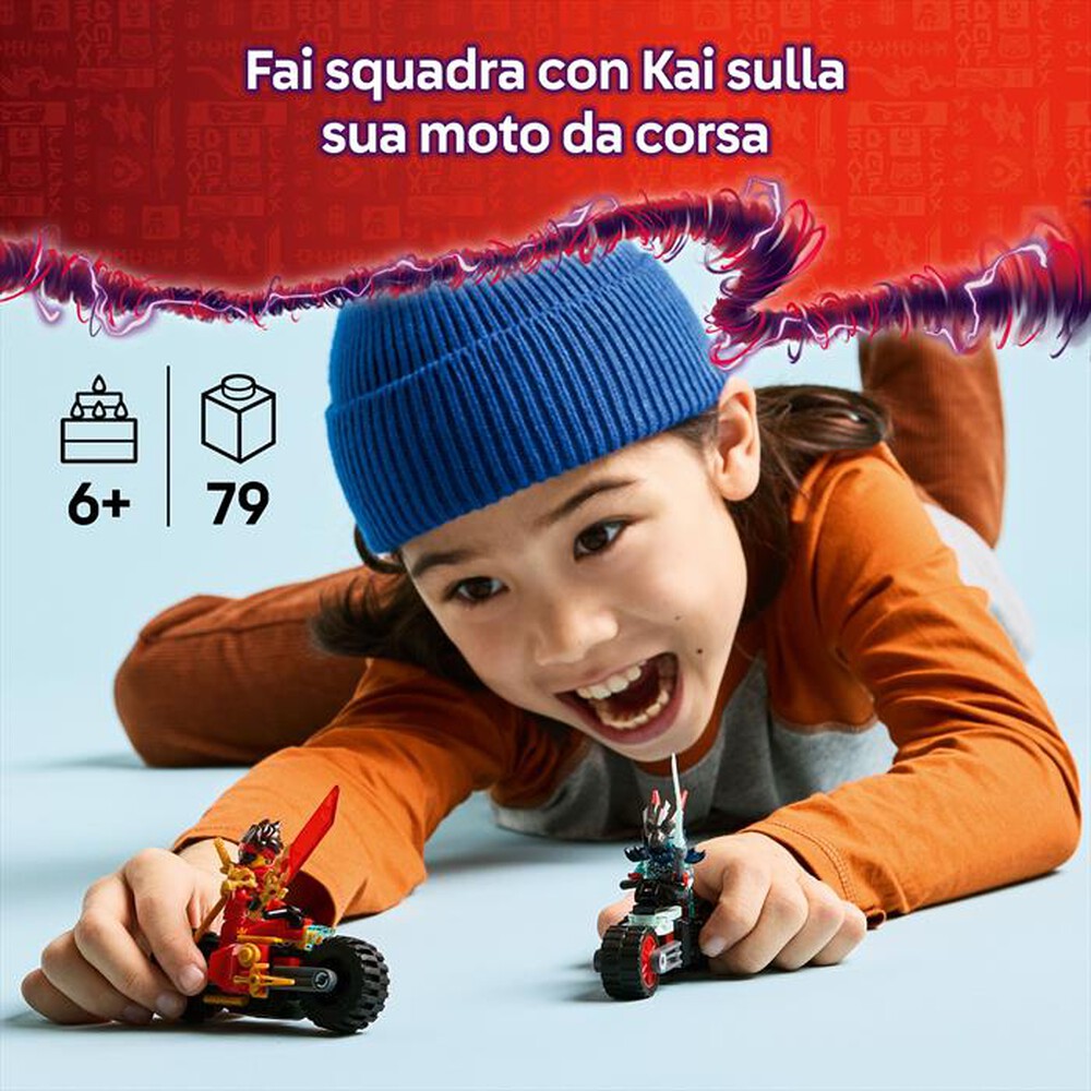 "LEGO - GARA DI VELOCIT SULLA MOTO DI KAI-,"