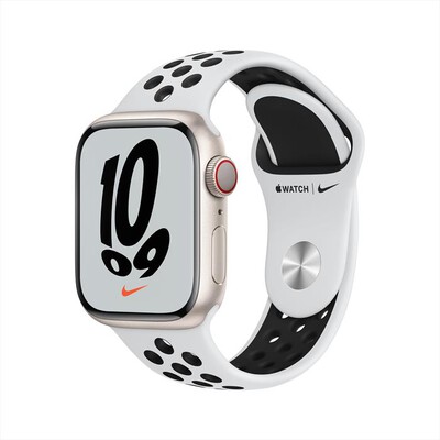 APPLE - Apple Watch NIKE Series 7 GPS+Cellular 41 Allu-Galassia Sport PlatinoPuroNero