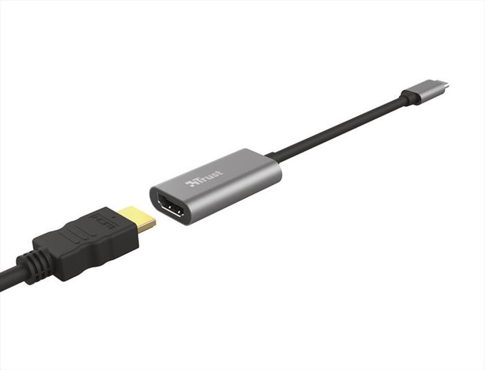 "TRUST - DALYX USB-C HDMI ADAPTER-Grey/Black"