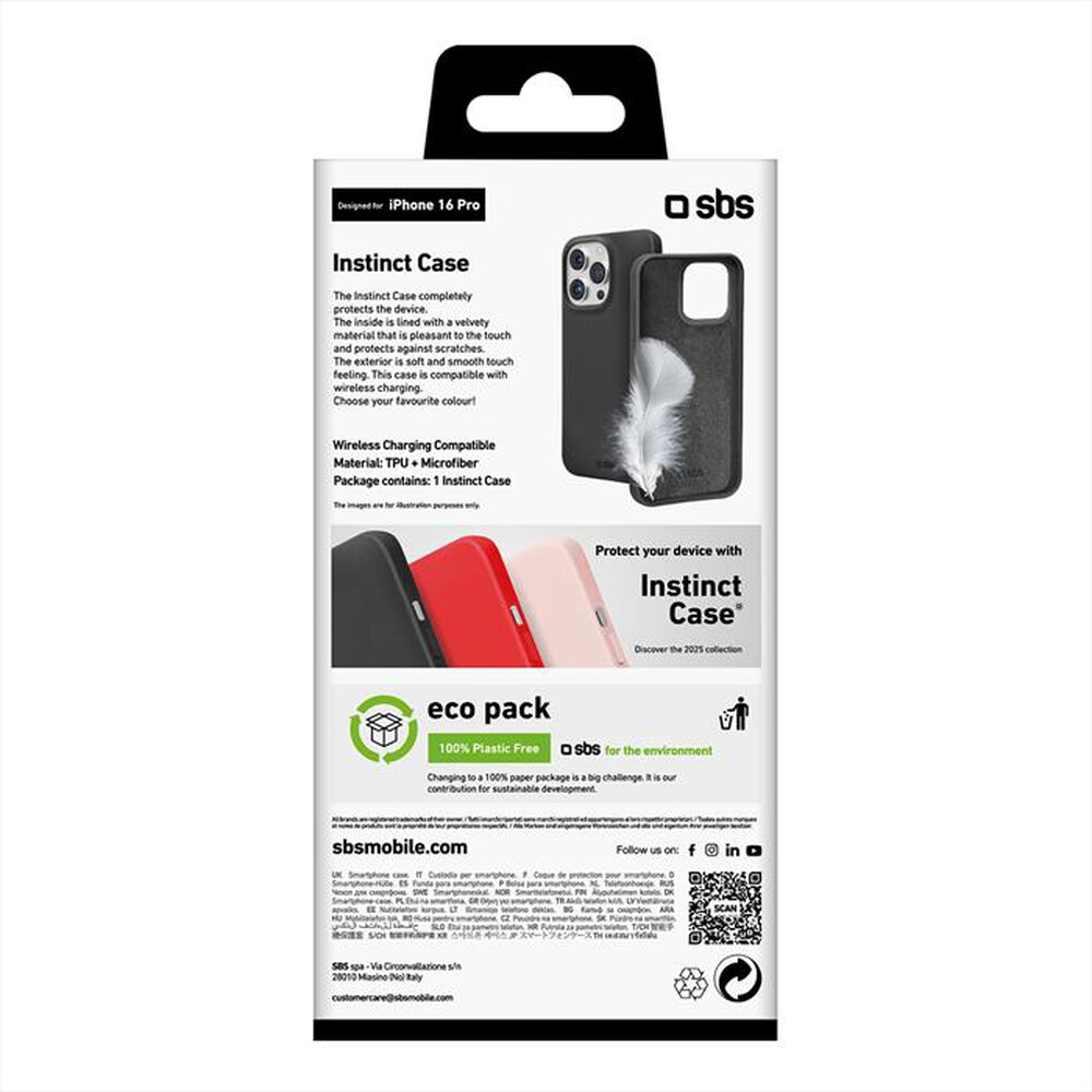 Immagine del prodotto SBS - Cover Instinct iPhone 16 Pro TEINSTIP1661PK-Nero
