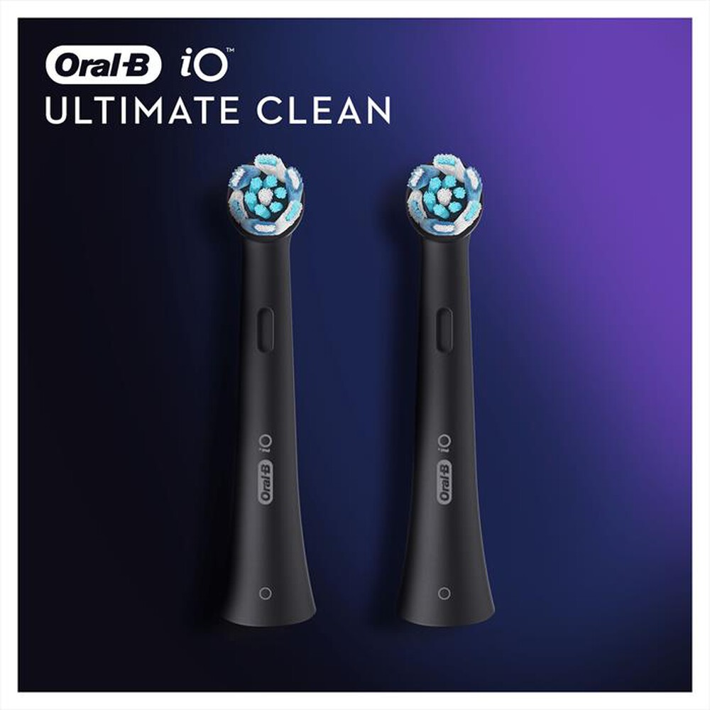 "ORAL-B - Testine IO Ultimate Clean 2 pezzi-Nero"