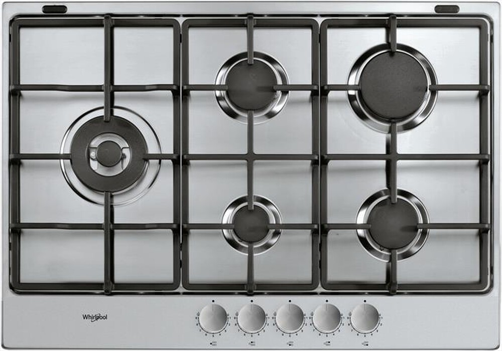 WHIRLPOOL - Piano cottura a gas TGML 761 IX 5 fuochi 73cm