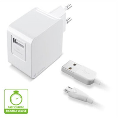 CELLULARLINE - USB Charger Kit Ultra USB-Bianco