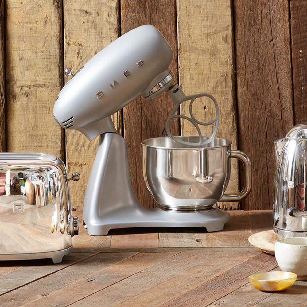 "SMEG - Impastatrice Standard 50's Style – SMF02SVEU-silver"