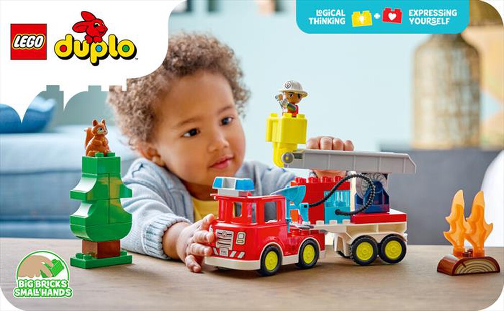 Immagine del prodotto LEGO - DUPLO Autopompa con manichetta e pompiere - 10473-Multicolore