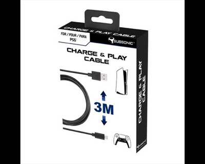 X-JOY DISTRIBUTION - SUBSONIC PS5 - CHARGE & PLAY CABLE - 