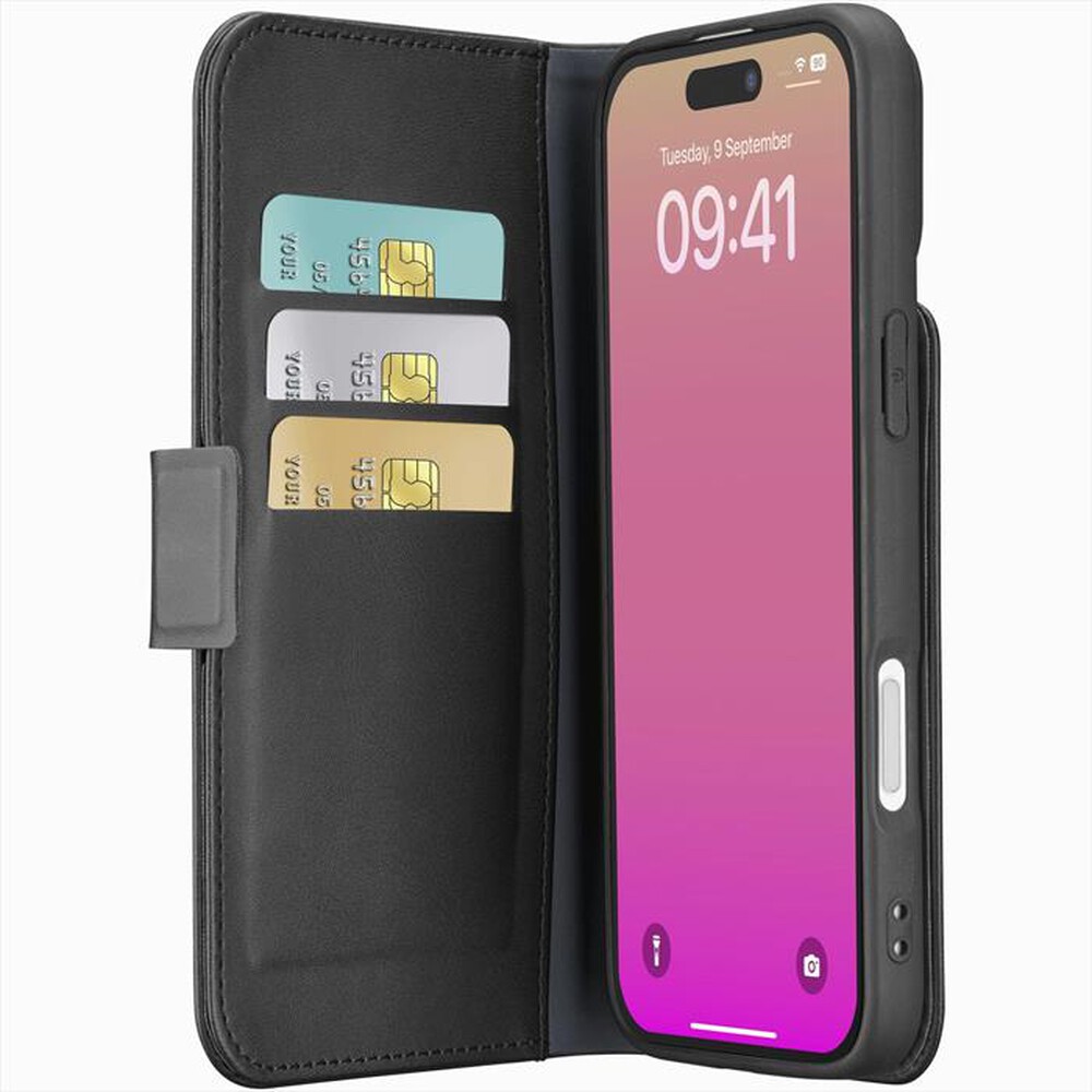 Immagine del prodotto CELLULARLINE - Custodia a libro BOOK AGENDA per IPHONE 17-Nero