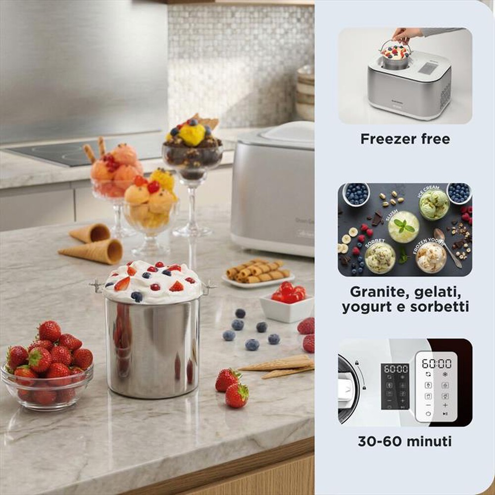 Immagine del prodotto ARIETE - Gelatiera con compressore 644 GRAN GELATO 4IN1-Acciaio inox