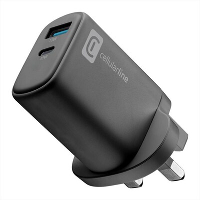 CELLULARLINE - Caricabatterie multipresa USB 45W &ndash; spina UK-Nero