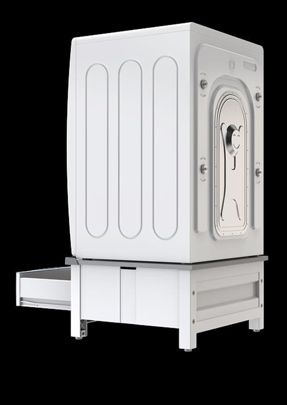 Immagine del prodotto MELICONI - BASE SPACE EXTRA-Struttura bianca, ripiano grig