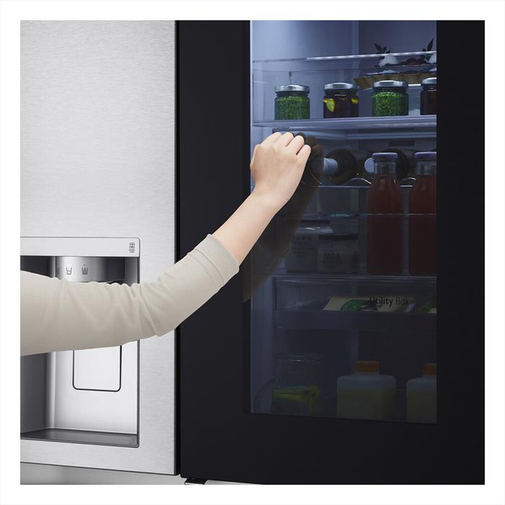 "LG - Frigorifero side by side GSXV90MBAE Classe E 635lt-Stainless steel"