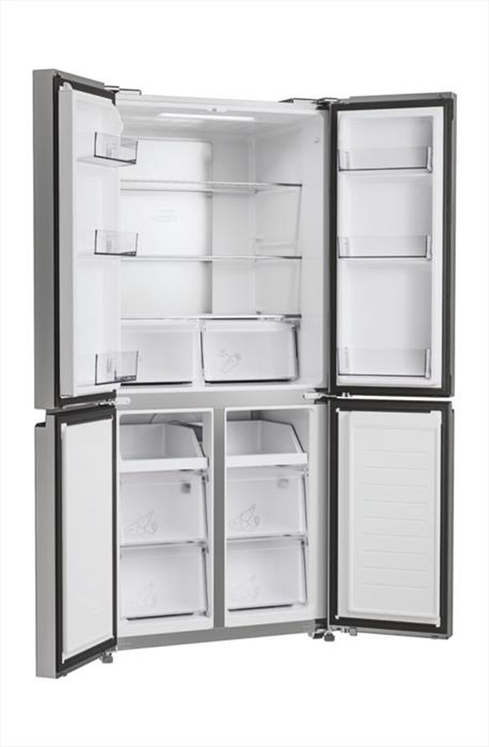 "CANDY - Frigoriferi 4 porte CFQQ5T817EPS Classe E 467 lt-Argento"