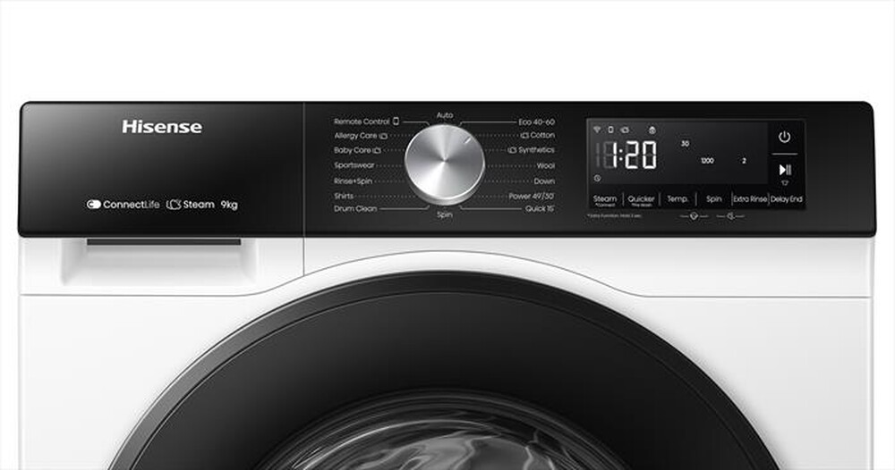 Immagine del prodotto HISENSE - Lavatrice WF3S9043BW1 9Kg Classe A-Bianco/nero