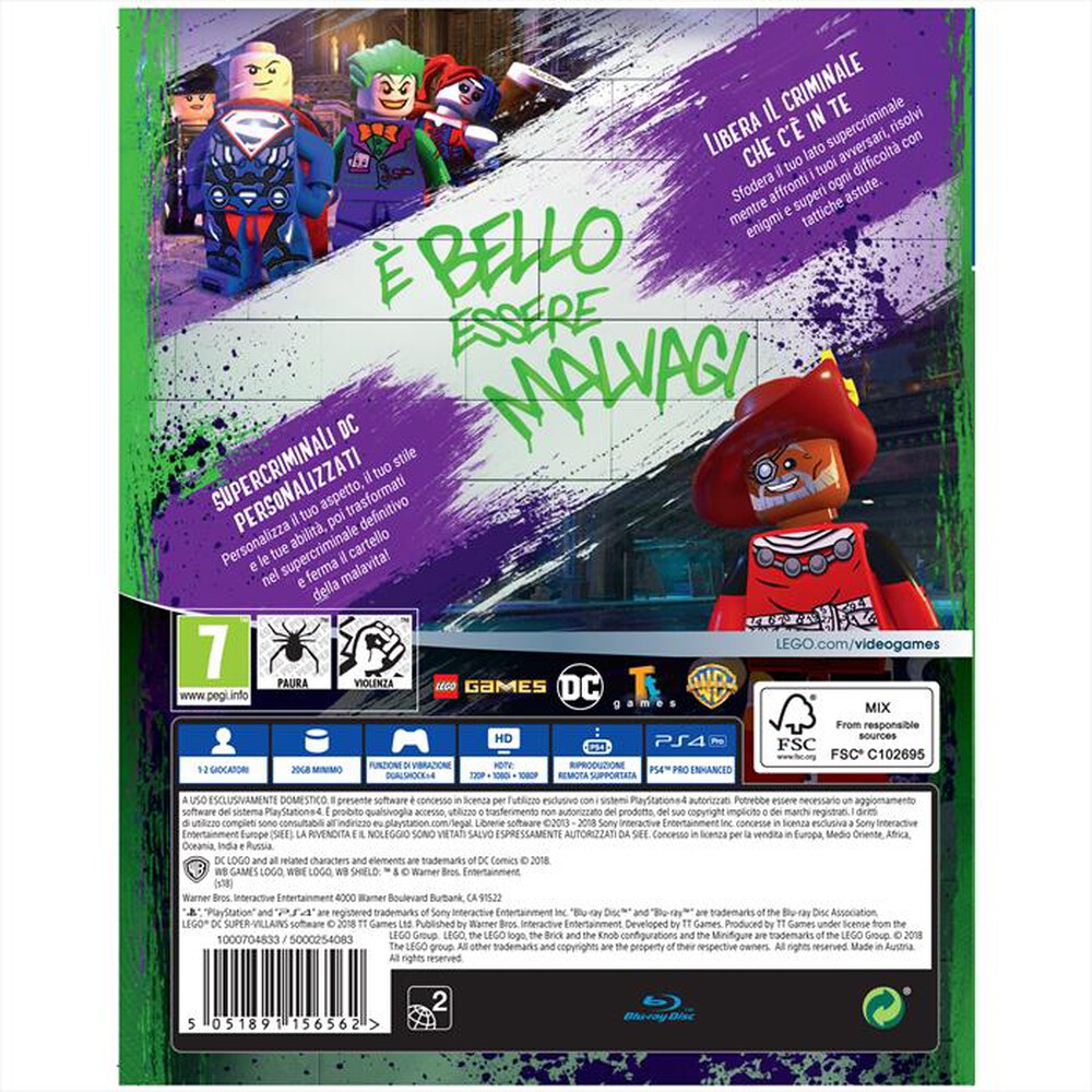 "WARNER GAMES - LEGO DC SUPER VILLAINS PS4"