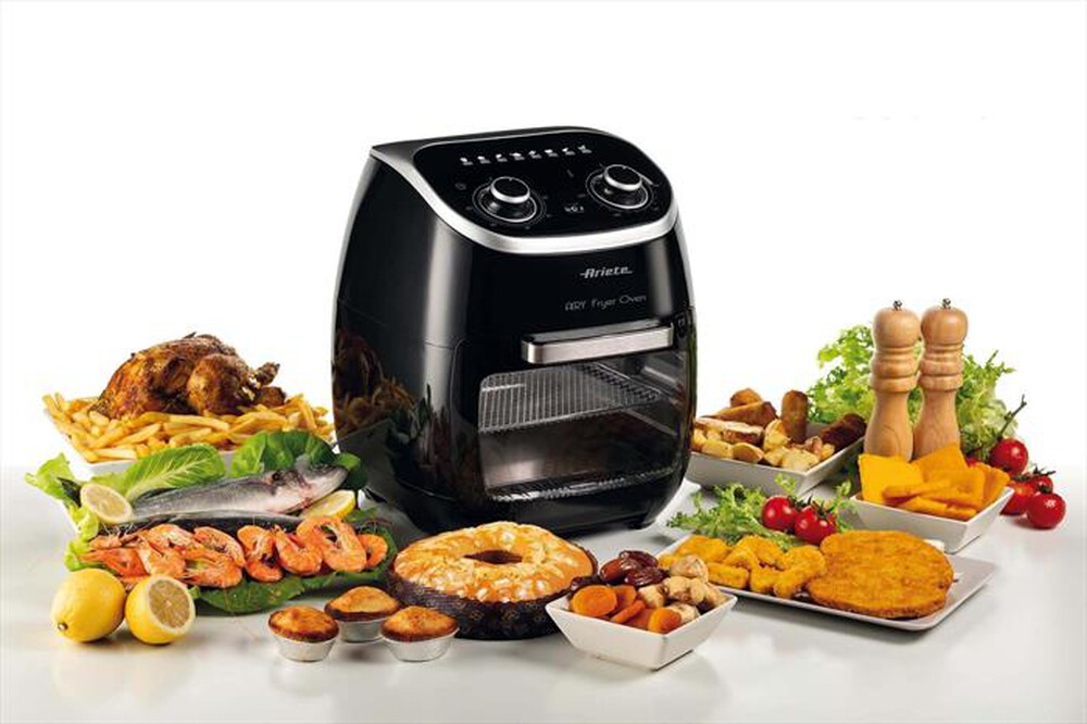"ARIETE - 4619 Airy Fryer Oven Friggitrice ad aria+Forno 11L-Nero"