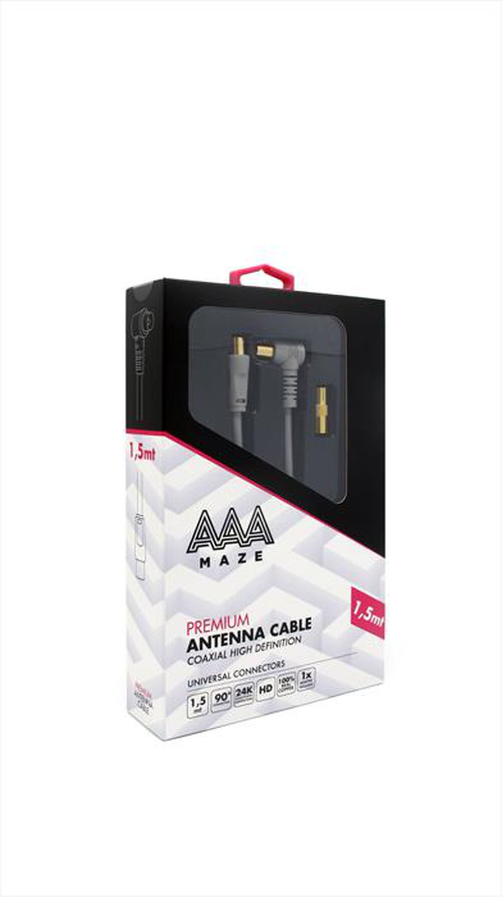 "AAAMAZE - CAVO ANTENNA LUNGHEZZA 1,5 METRI PREMIUM A"