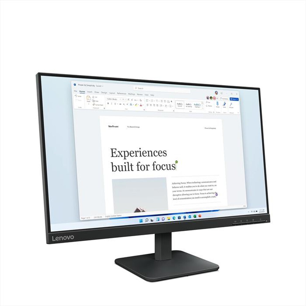 Immagine del prodotto LENOVO - Monitor WLED FHD 23,8" L244E-Raven Black