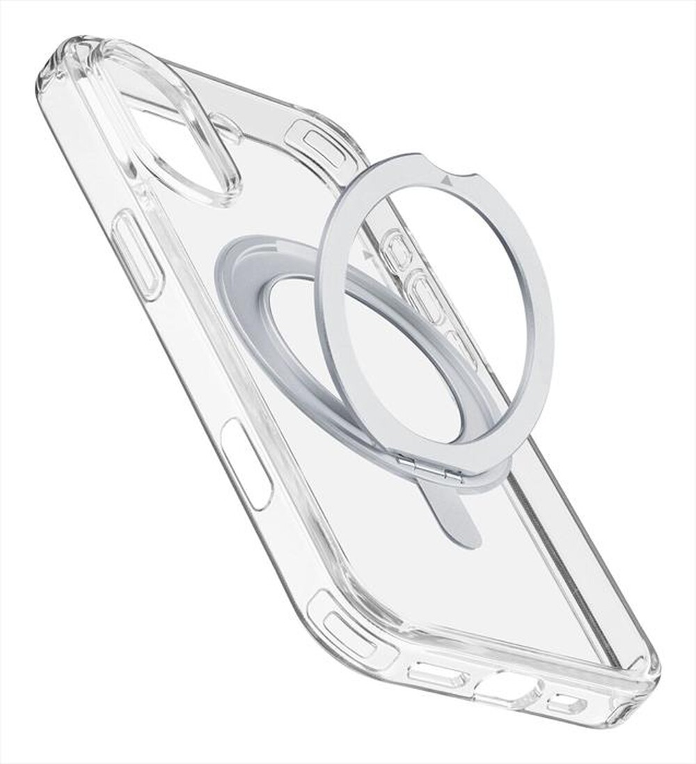 "CELLULARLINE - Cover SPIN MAG per iPhone 16-Transparent"