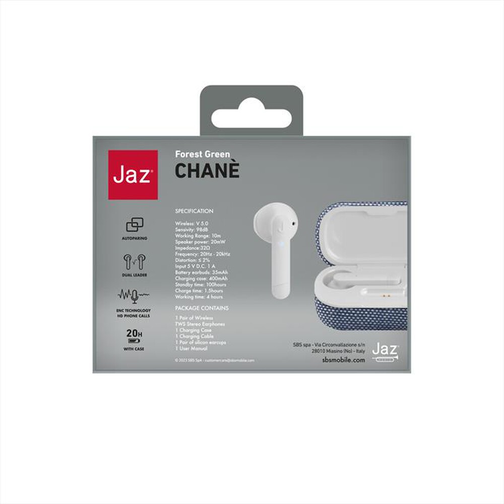 Immagine del prodotto JAZ - Auricolare bluetooth TEJZEARTWSTISSUEBTJ-Jeans