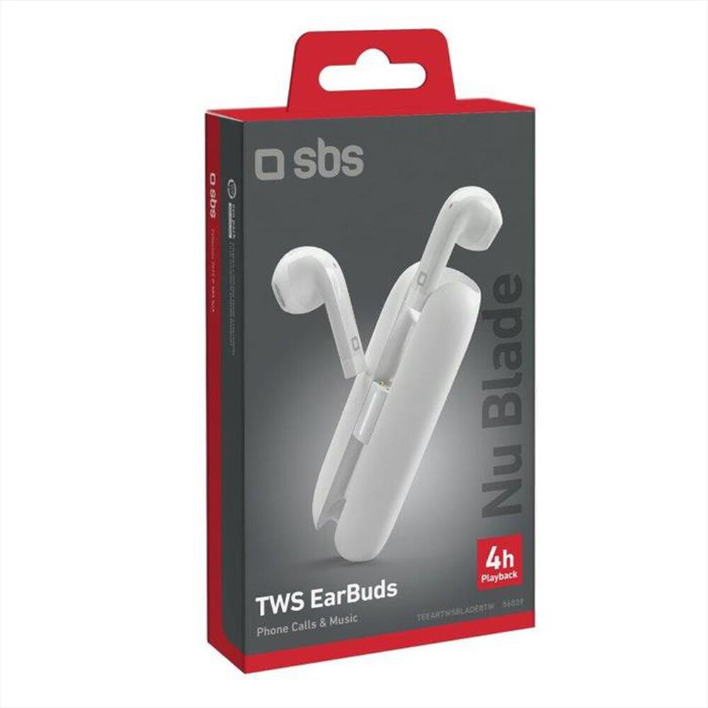 "SBS - Auricolare bluetooth TEEARTWSBLADEBTW-Bianco"