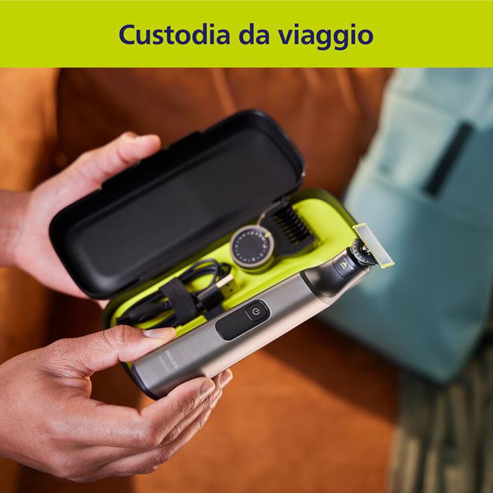 Immagine del prodotto PHILIPS - Regolabarba OneBlade Pro Face + Body QP6652/61-Nero