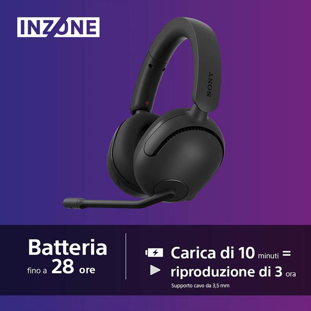 "SONY - Cuffie gaming wireless WHG500B.CE7-Nero"