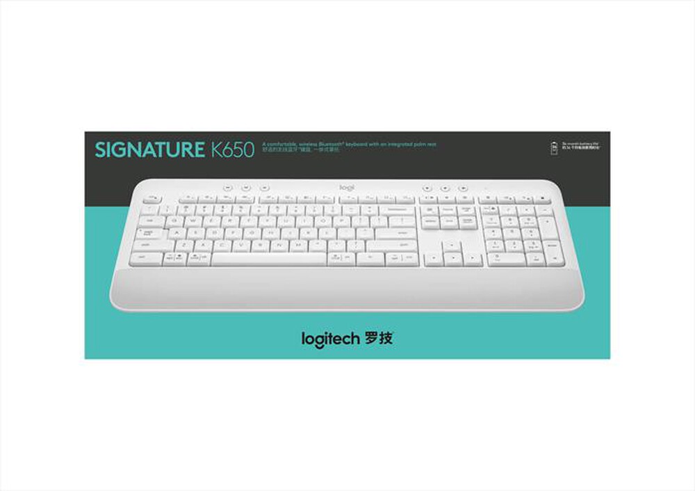"LOGITECH - Tastiera multimediale SIGNATURE K650-Offwhite"