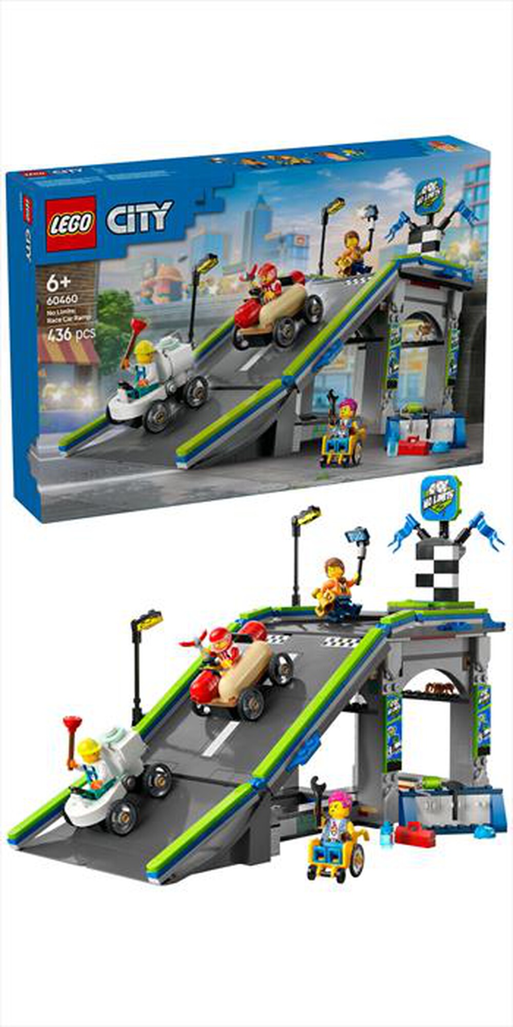 Immagine del prodotto LEGO - CITY Gara sulla pista a rampe 60460