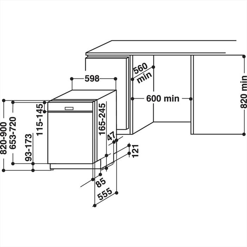 Immagine del prodotto HOTPOINT ARISTON - Lavastoviglie incasso HB 4010 B Classe F